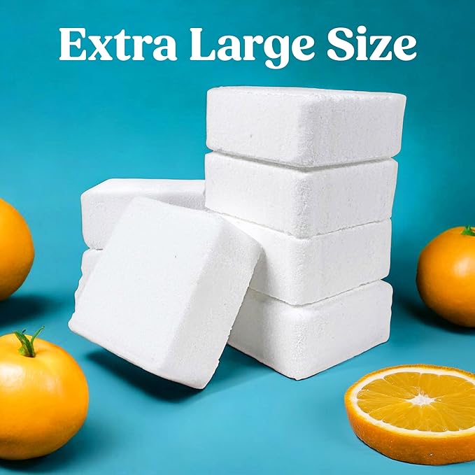 Citrus Shower Steamers Aromatherapy for Women- USA Made - Shower Bombs Aromatherapy for Women, Vapor Shower Tablets, Menthol Shower Scent Steamers Cold and Flu, Organic Shower Steamer
