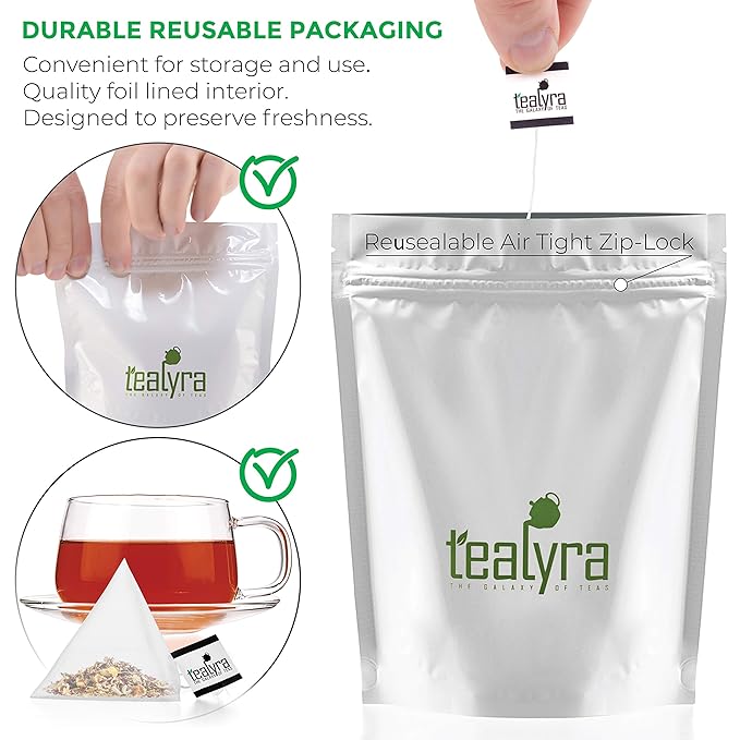 Tealyra - Blood Cleanser Tea - 25 Bags - Wellness Detox - Health Tonic - Dandelion - Ginger - Loose Leaf Herbal Tea - Natural Cleanse - Diuretic Tea - Caffeine-Free - 25 Sachets