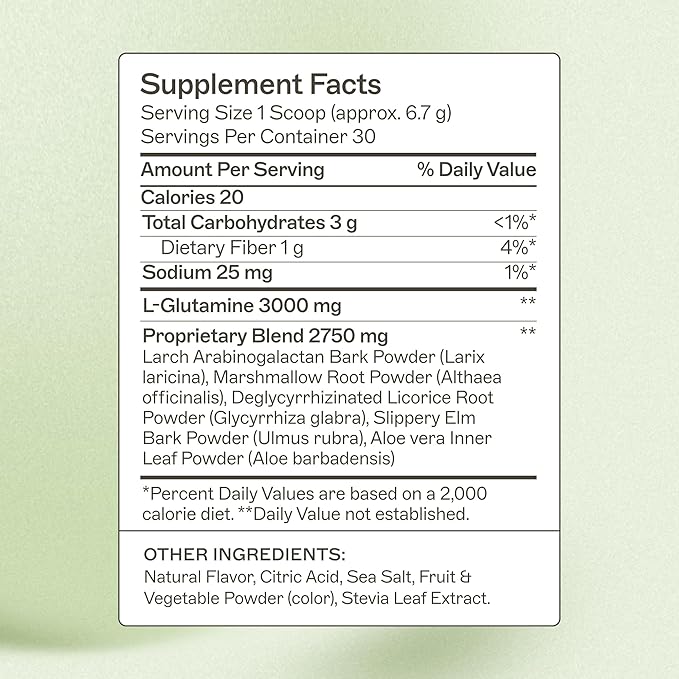 Amy Myers MD Leaky Gut Revive - Gluten-Free & Non-Dairy - Botanical Blend for Healthy Gut Support - GI Health Support with Prebiotic Fiber - Strawberry Lemonade, 7.09 oz (30 Servings)