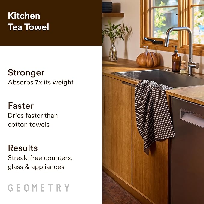 GEOMETRY Spring Kitchen Towels - Quick Dry Microfiber Cloth Spring & Summer Dish Towels for Kitchen Drying - Premium Quick Dry Towel - Cherry Bow 18" x 30" (1 Pack)