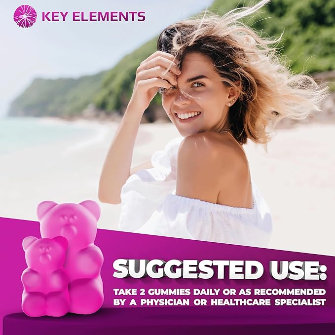 Hair Skin and Nails 10000mcg Gummies & Collagen Gummies - Biotin Vitamins for Hair Growth Pumpkin Seed Oil, Saw Palmetto Extract & Vitamins A B6 C D E - Biotin and Collagen Supplements