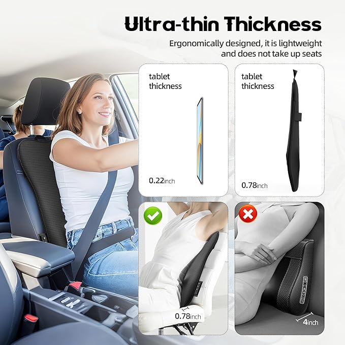 Walking Full Back Massager with Heat,Rechargeable Cordless Back Massager for Pain Relief Deep Tissue,4D Kneading Massage for Shoulders, Neck,for Home Office Car Use,Men's and Women's Gifts