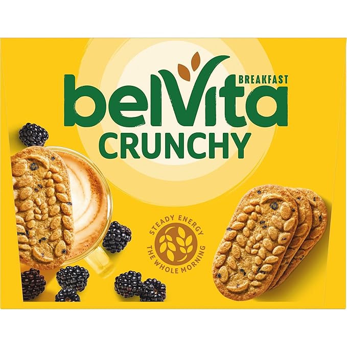 belVita Breakfast Bars Biscuits, Blueberry, Value Pack, 12 Packs (4 Biscuits Per Pack)