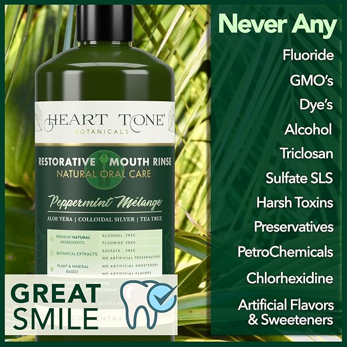 Oral Care Bundle – Oil Pulling & Nano Silver Mouthwash – Natural Teeth & Oral Support, Fresh Breath, Fluoride-Free, Alcohol-Free, USA Made – 2-Pack