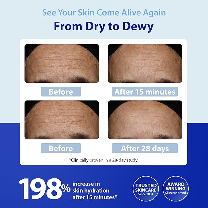 Dr. Denese SkinScience HydroShield Ultra Moisturizing Face Serum 0.5 oz – Retinol & Ceramide Mini Serum for Deep Moisture, Radiant Skin, Fine Line Care, Travel Size, Dermatologist Tested, Cruelty Free