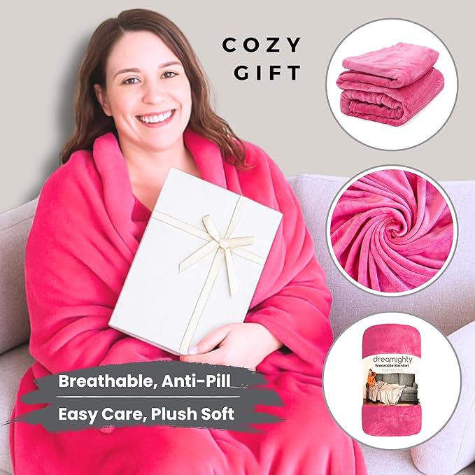 Wearable Blankets for Women, Adult Wearable Blanket Men, Top Christmas Gifts for Women, Wife Birthday Gift Ideas