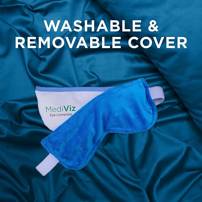 Mediviz Warm Compress Eye Mask - Moist Heat Compress for Irritated Eyes and Eyelid Lumps and Bumps