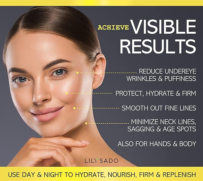 LILY SADO TEA+C Green Tea Water Rush Gel Moisturizer - Lightweight Vitamin C Anti-Wrinkle Moisturizing Lotion - Hydrates & Softens for Luscious, Radiant Skin. Perfect for Spring and Summer.