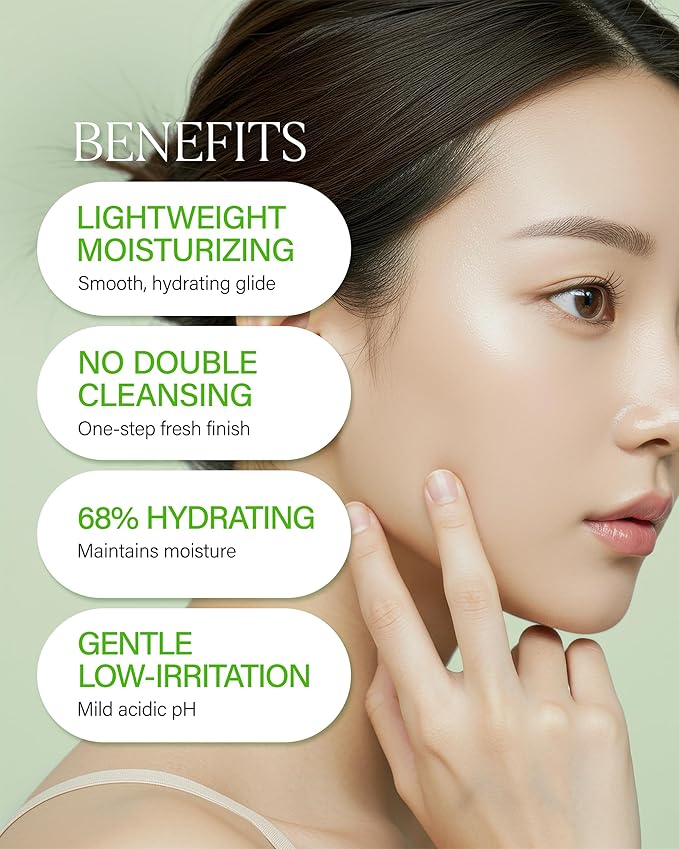 About Me Sprout Mild pH Cleansing Oil – Korean Single Step Oil Cleanser for Sensitive Skin – Daily PHA Gentle Exfoliation with Wheat & Broccoli Sprout – Korean Skin Care – 6.59oz, 195ml