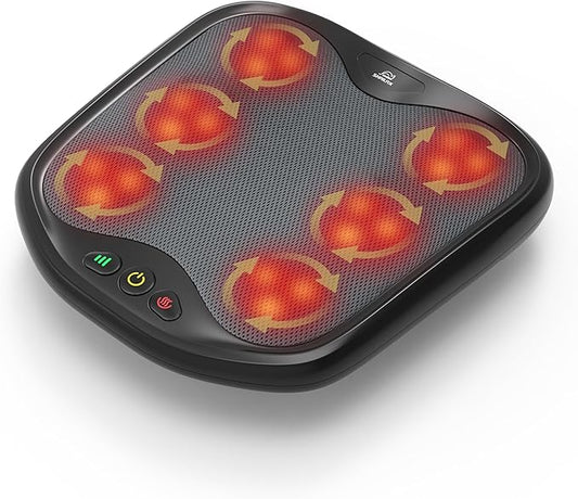 Snailax Shiatsu Foot Massager with Heat, Kneading Foot & Back Massager, Electric Feet Massager Machine for Plantar Fasciitis, Heated Foot Warmer, Gifts