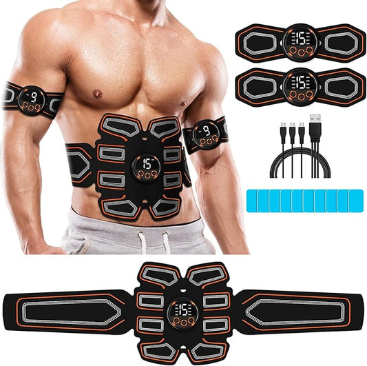 ABS Stimulator, Ab Toning Belt Trainer, Workout Equipment for Men & Women - BFB-11