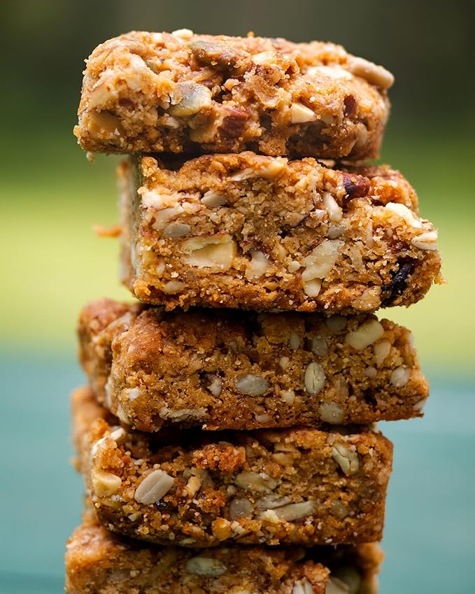 BeeFree Warrior Mix Gluten Free Granola - Chunky Granola Bites | Paleo, Low Carb, Grain Free, Preservative Free, Oat Free | Low Calorie Snacks | Bob's Salted Caramel, 9 Ounce Bag