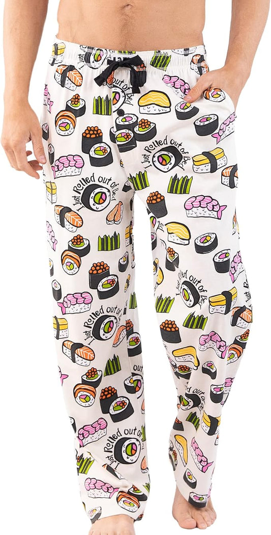 Lazy One Funny Ocean Pajama Pants For Men, Men's Separate Bottoms, Lounge Pants, Fishing PJs