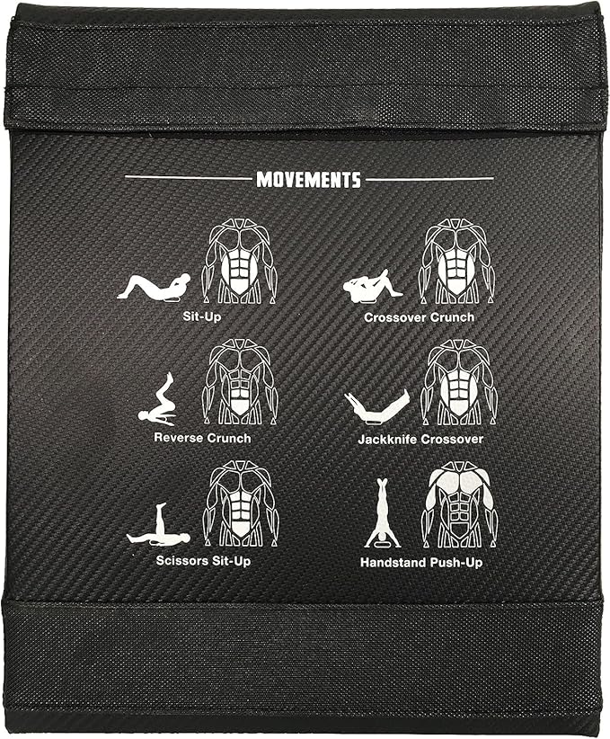 Rage Fitness Abdominal Mat, Ab Mat, Core Trainer, Crossfit Core Workouts, Sit ups, Crunches - Workouts Included