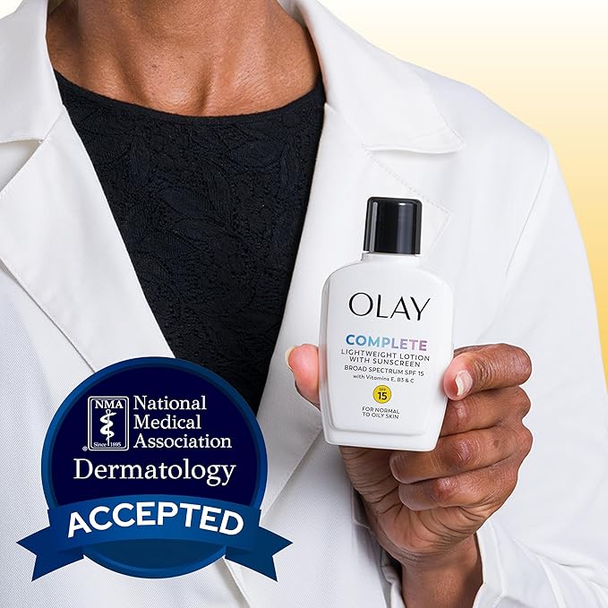 Olay Complete All Day Moisturizer with Broad Spectrum SPF 15 Normal, 4 Fl Oz (Pack of 1)