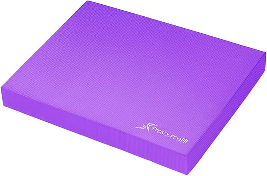 ProsourceFit Exercise Balance Pad – Non-Slip Cushioned Foam Mat & Knee Pad for Fitness and Stability Training, Yoga, Physical Therapy 15.5”x12.75”