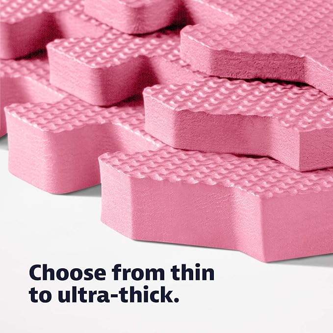 We Sell Mats – ½ Inch Thickness Multipurpose EVA Foam Floor Tiles – Interlocking Floor Mat for Indoor Gym, Playroom, and Home Use