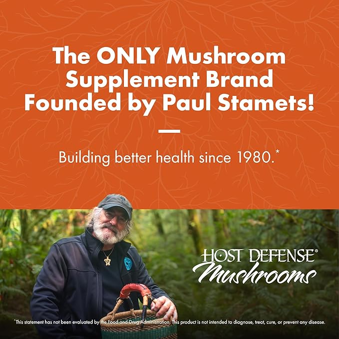Host Defense Breathe* Powder - Immune & Respiratory Support Mushroom Supplement - Herbal Lung Health Support Supplement with Chaga, Reishi & Cordyceps - 3.5 oz (66 Servings)*