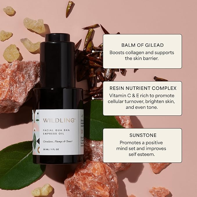 Wildling Empress Anti-Aging Face Oil – Barrier Repair Facial Serum | Wild Balm of Gilead Botanical Complex | Lifts, Plumps, Firms | Natural, Organic, Fragrance-Free | For Sensitive & All Skin Types