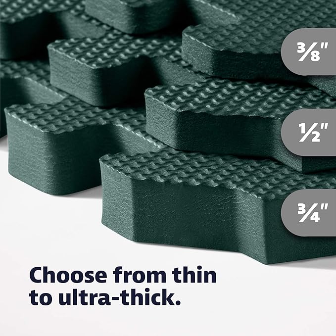 We Sell Mats – ½ Inch Thickness Multipurpose EVA Foam Floor Tiles – Interlocking Floor Mat for Indoor Gym, Playroom, and Home Use