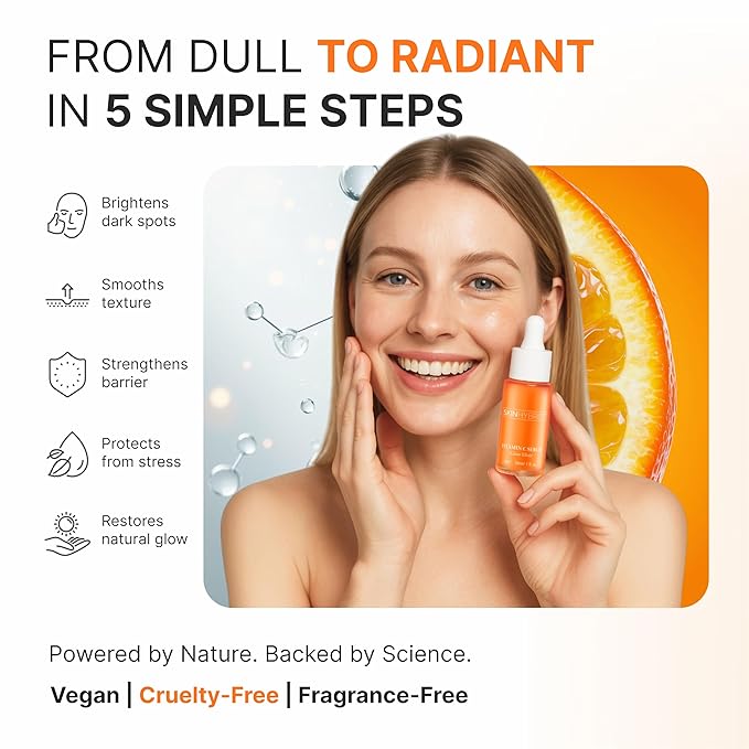 Glow Elixir | Advanced Vitamin C Serum for Face | Dark Spot Corrector with Niacinamide & Astaxanthin | Glass Skin & Brightening Serum for Even Skin Tone | Vitamin C for Face (30ml /1 Fl oz)