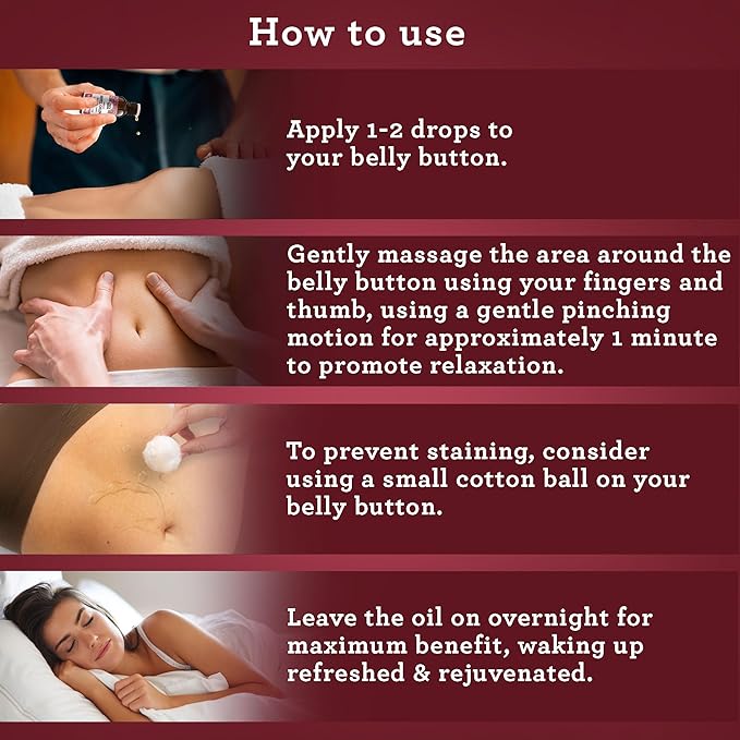 GuruNanda Navel Oiling – Ayurvedic Belly Button Oil with Castor, Neem & Vitamin E | Supports Digestion, Detox, Hydration & Stress Relief | 100% Natural & Pure | 2 fl oz