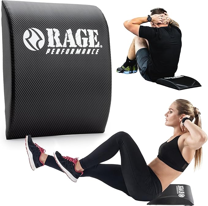 Rage Fitness Abdominal Mat, Ab Mat, Core Trainer, Crossfit Core Workouts, Sit ups, Crunches - Workouts Included
