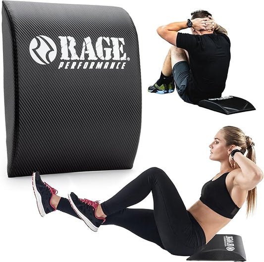 Rage Fitness Abdominal Mat, Ab Mat, Core Trainer, Crossfit Core Workouts, Sit ups, Crunches - Workouts Included