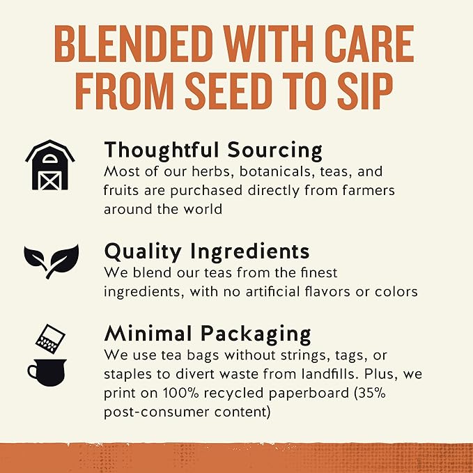 Celestial Seasonings Country Peach Passion Herbal Tea, 20 Tea Bags Box