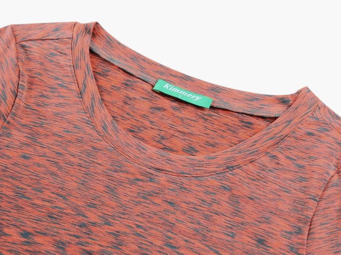 Kimmery Workout Tops for Women Long Sleeve Shirts for Women Quick Dry Line Decor Yoga Tops Sizes S-3XL