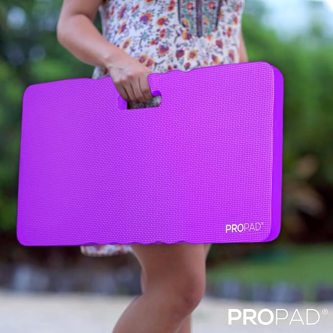Thick Kneeling Pad, Garden Kneeler for Gardening, Bath Kneeler for Baby Bath, Kneeling Mat for Exercise & Yoga, Knee Pad for Work, Floor Foam Pad, 2X Large (XXL) 24 x 14 x 1.5 Inches, Purple
