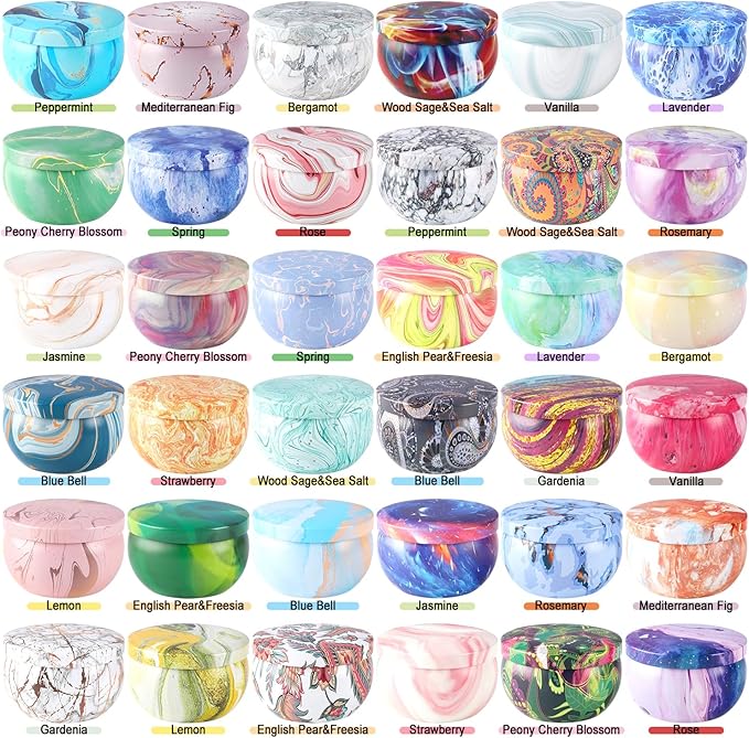 36 Pack Scented Candles Gift Set for Woman, Jar Candle, 2.5 oz Soy Wax Tin Candle-Ideal Gift for Travel Home Décor