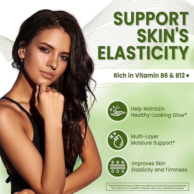 Hair Skin and Nails Gummies, Vegan 5000mcg Biotin Vitamins for Women & Men – Supports Hair Growth, Nail Strength & Skin Health – Non-GMO, 60 Gummies