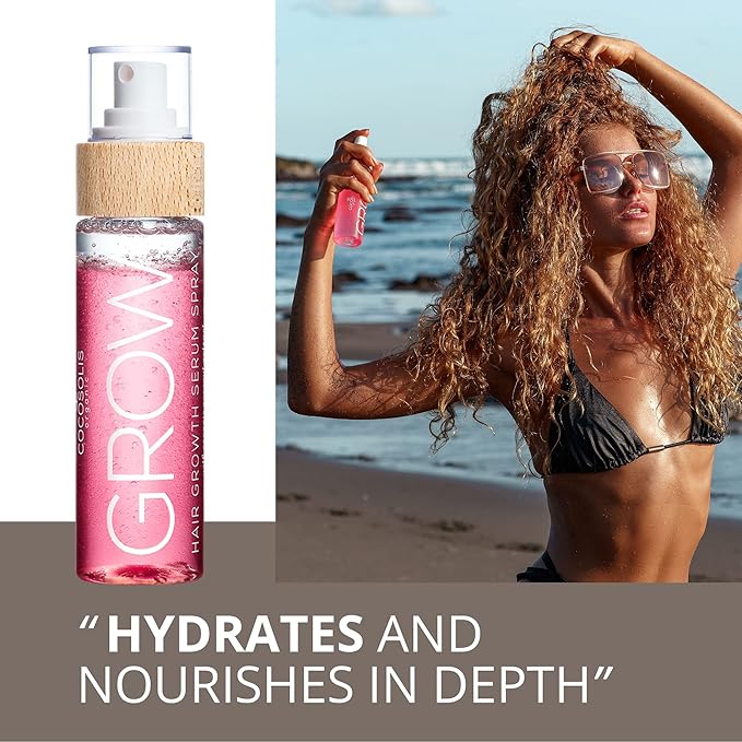 COCOSOLIS GROW Hair Growth Serum Spray - Hair Serum for Thick and Vibrant Hair - Hair Growth Vitamins to Repair Damaged Hair, Reducing Hair Loss, Faster Hair Growth - Hair Treatment for All Hair Type