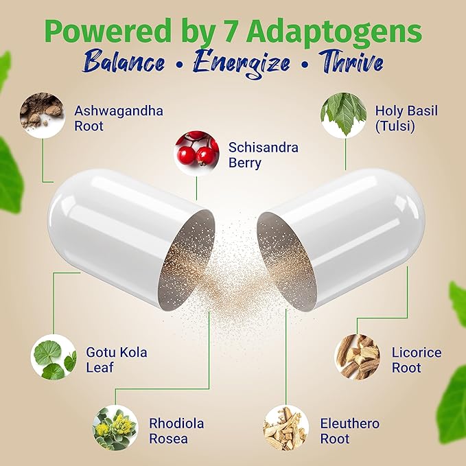 100% Natural Shoden Ashwagandha Complex Supplement - Ultra High Potency 35:1 Concentrated Root Extract for Sleep & Energy Support - Vegan, Non-GMO - 60 Ashwagandha Capsules
