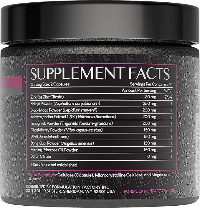 She's Obsessed: 10-in-1 Hormone Balance Maximizer with Shilajit, Maca, Ashwagandha, DIM, Dong Quai, Zinc & More for Vitality & Balance 240 Count (Pack of 2)