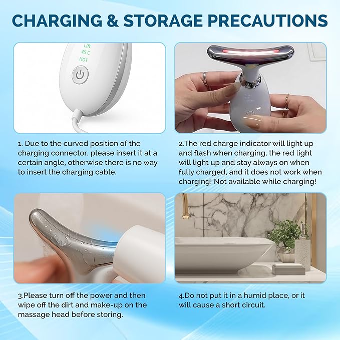 RenewaLift Face & Neck Sculpting Tool | Handheld Beauty Device with Gentle Light & Soothing Vibration | at-Home Skincare Tool for a Smoother, Refreshed, and Radiant-Looking Complexion