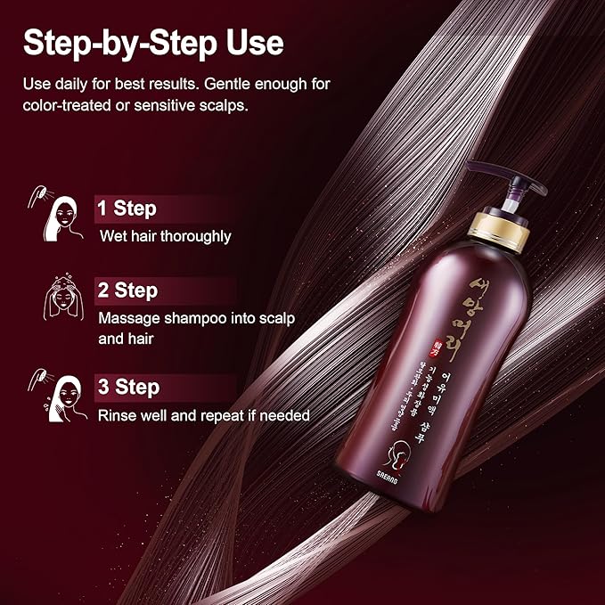 Korea Hair Loss Shampoo – Strengthens Roots & Reduces Hair Fall, 16.9 fl oz