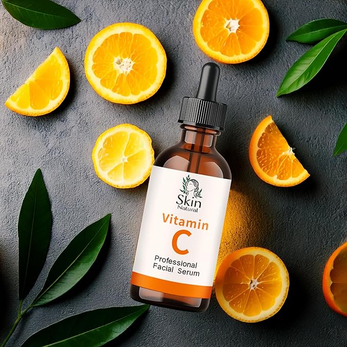 Vitamin C Serum for Face with Hyaluronic Acid & Vit E - Brightening Vitamin C Face Serum for Dark Spots & Anti Aging Facial Care - Natural Facial Serums for All Skin Types - 1 fl. oz