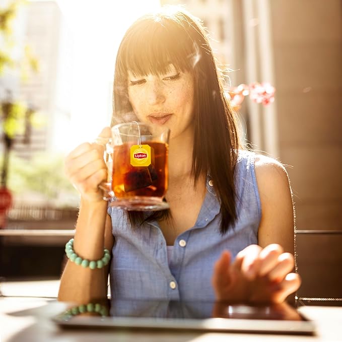 Lipton Black Tea Bags, Hot or Iced, Black tea with Caffeine, 240 Total Bags (20ct - Pack of 12)