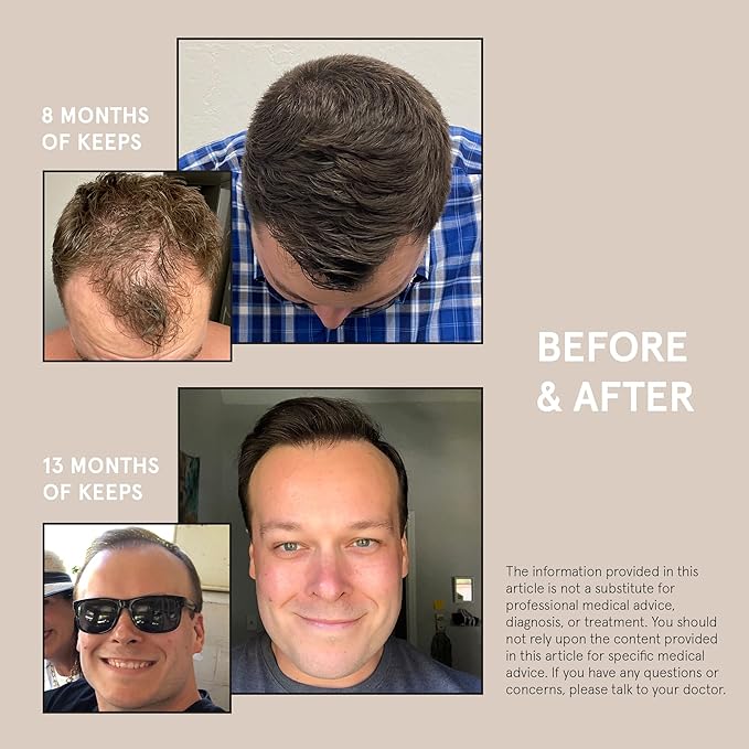 Keeps Hair Loss Shampoo For Men - Mens Shampoo for Fuller, Thicker Looking Hair - Thinning & Hair Growth Product - DHT Blocker - Infused with Biotin, Caffeine & Saw Palmetto - 8 oz