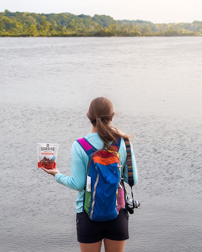 BeeFree Warrior Mix Gluten Free Granola - Chunky Granola Bites | Paleo, Low Carb, Grain Free, Preservative Free, Oat Free | Low Calorie Snacks | Hagen’s Berry Bomb, 9 Ounce Bags, 3 Pack