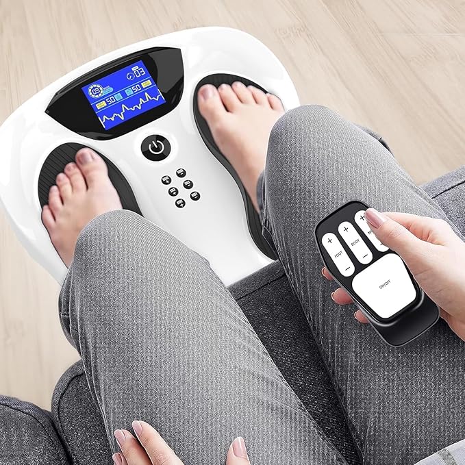 Creliver Foot Nerve Stimulator Pro+, EMS Foot Massager for Neuropathy Pain Relief for Feet, Leg Massager forCirculation, TENS Unit Muscle Stimulator, Gifts for Women Men