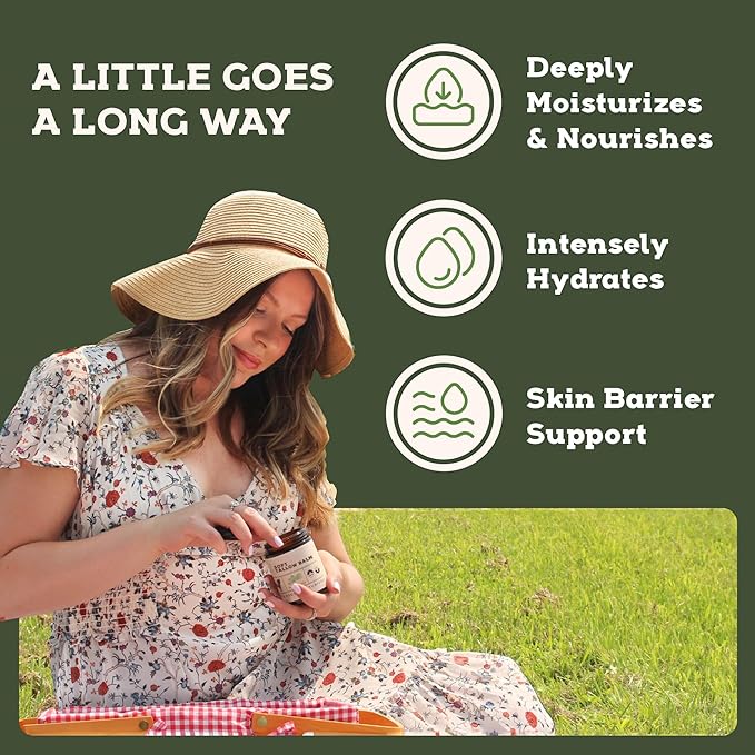 Beef Tallow for Skin - Tallow And Herbal Balm For Face - Tallow Face Moisturizer - Beef Tallow Moisturizer - Tallow Balm - Grass Fed Beef Tallow For Skin - Tallow Face Cream Lotion (5.0, Herbal-Rose)