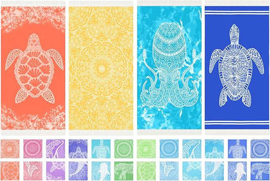 Turkish Beach Towel Quick Dry Absorbent Cotton Lightweight Thin Bathroom Bath Pool Swim Towels Extra Large Oversized Sand Free Beach Accessories Essentials Stuff Cloud Gift for Adults