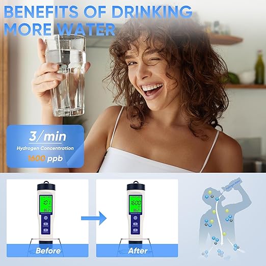 Upgraded Hydrogen Water Bottle Generator - Portable Rechargeable Hydrogen-Rich Water Machine, Rapid 3-Min for Enhanced Water Quality, Premium Travel-Friendly Design with SPE/PEM Tech (Silver)