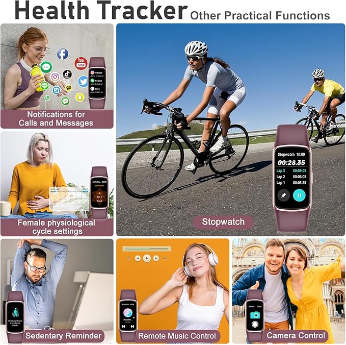 Fitness Tracker with 24/7 Heart Rate, Blood Oxygen, Sleep Tracker, 1.47''Waterproof Fitness Watch, Activity Tracker with Step Tracker for Women Men
