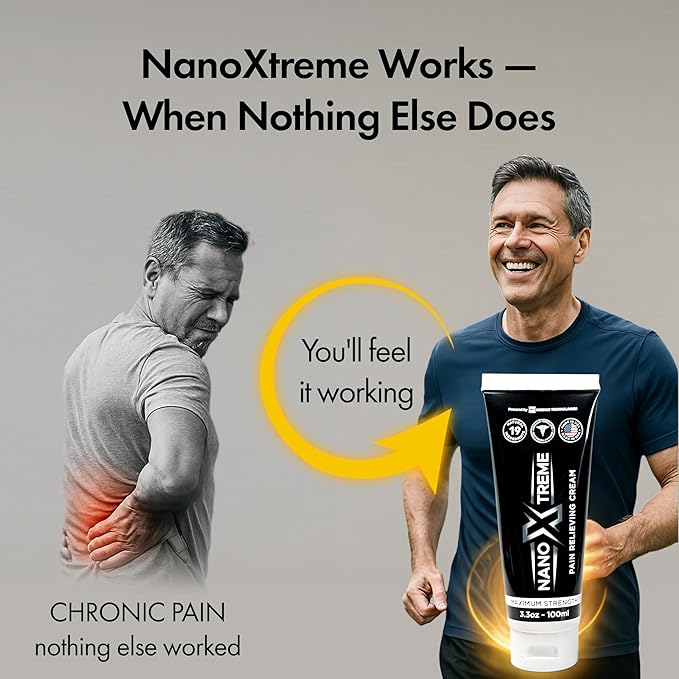 Pain Relief Cream – Fast-Acting Topical for Muscle, Joint & Nerve Deep-Absorbing, Long-Lasting Formula with Natural Ingredients – Cooling Sensation – 3.3oz Tube – Made in USA