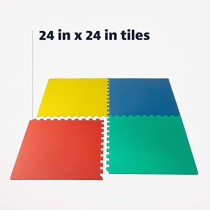 We Sell Mats – ½ Inch Thickness Multipurpose EVA Foam Floor Tiles – Interlocking Floor Mat for Indoor Gym, Playroom, and Home Use