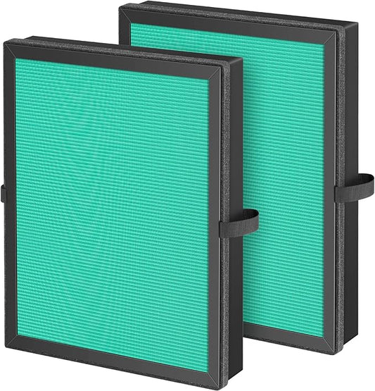 2 Pack MK-04 Air Filter Replacement Compatible with MK-04 MG04JH Air Puri-fier, 4-in-1 High-Efficiency Pollen Pet Dander Hair H13 HEPA Filter Suitable- Pet Dander Version